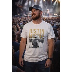 Justin Moore Concert T-Shirt Men's XL Country Music Western Cowboy